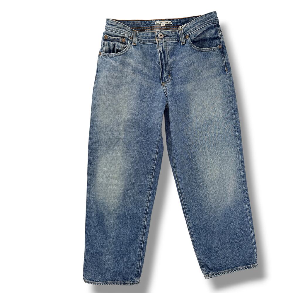 Polo Jeans Co Ralph Lauren Saturday Cropped Jeans Sz 27 4 Blue Denim 25"
